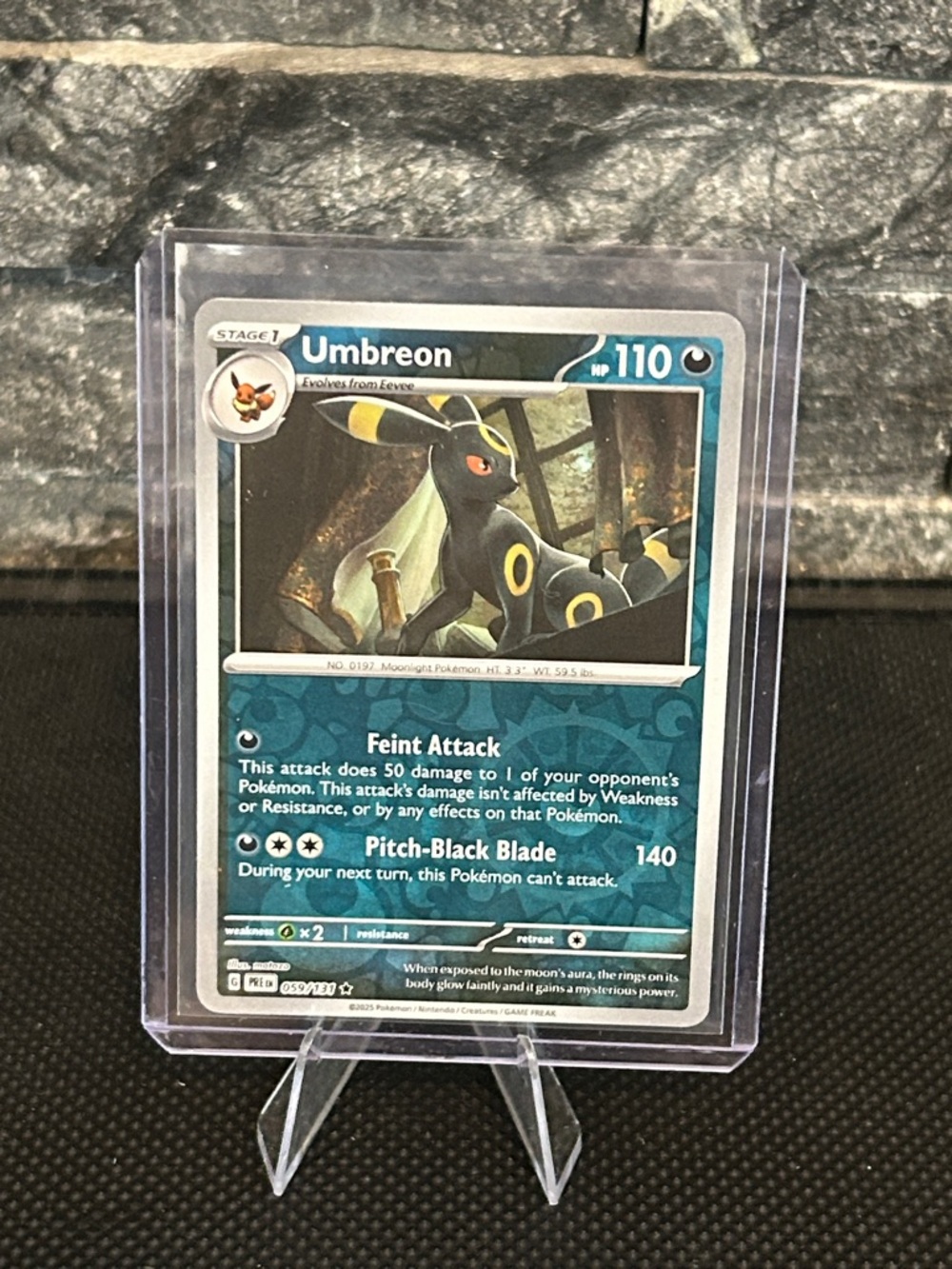 Pokemon Umbreon 059/131 Reverse Holo from Prismatic Evolutions Set M/NM